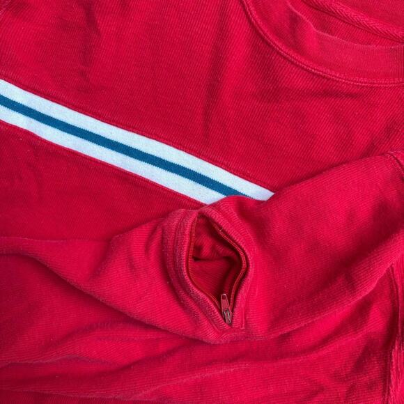 Red & White Striped OCI Surf Long Sleeve Tee - Picture 5 of 6